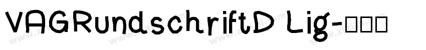 VAGRundschriftD Lig字体转换